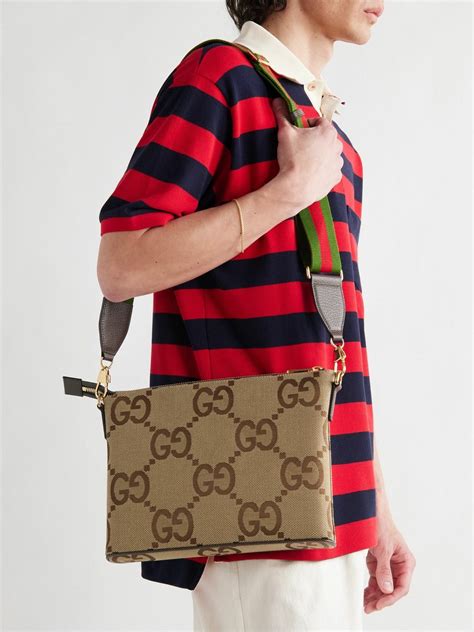 green gucci monogram bag|gucci monogram messenger bag.